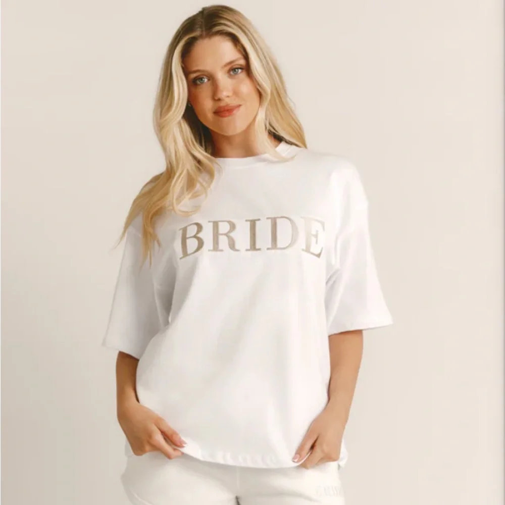 White 'Bride' T-Shirt - Picture 2 of 4